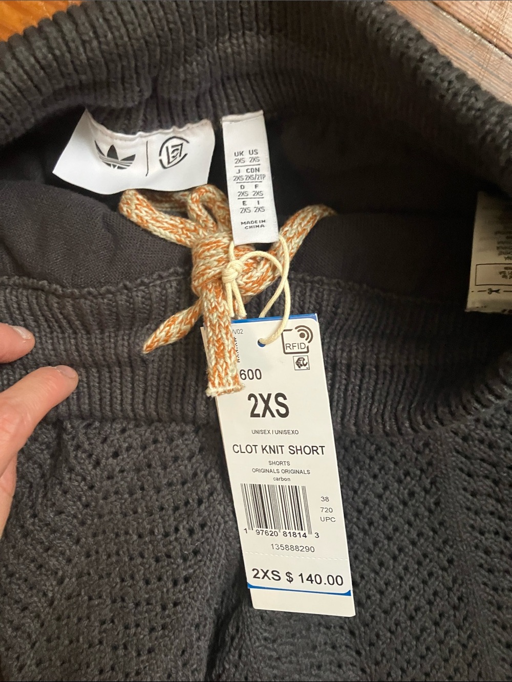 Adidas x Clot Knit Short NWT - Picture 6 of 8